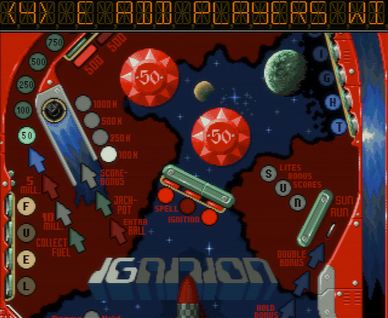 Pinball Dreams (PAL, 3.5× scaling, overscan)